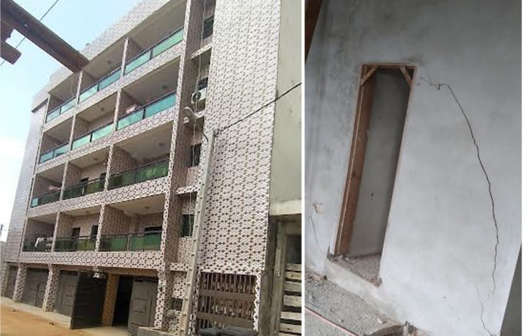 Abidjan/ L’immeuble en train de tomber à Akouédo-Palmeraie : les autorités attendent des morts avant de s’émouvoir ?