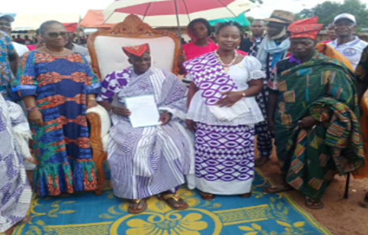 Gohitafla : le nouveau chef de Kaloufla,Boha Bi Vagoli Bernard investi