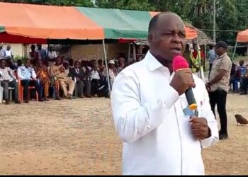 Toulepleu/ Hubert Oulaye aux populations : « Le président Gbagbo m&rsquo;a envoyé vous dire merci pour votre combat « 