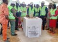 Bouaké / Pose de la première pierre de l’agence principale de Ivosep