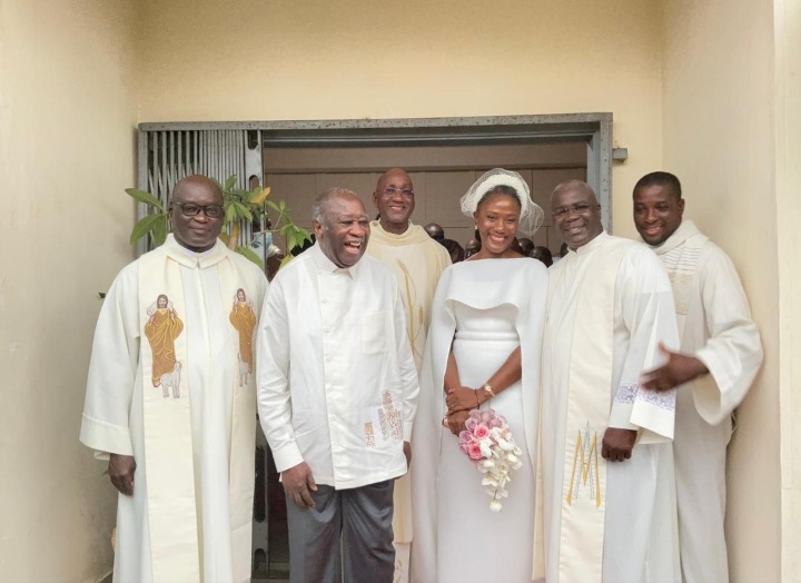 Côte d’Ivoire : Laurent Gbagbo et Nady Bamba se sont mariés à l’église
