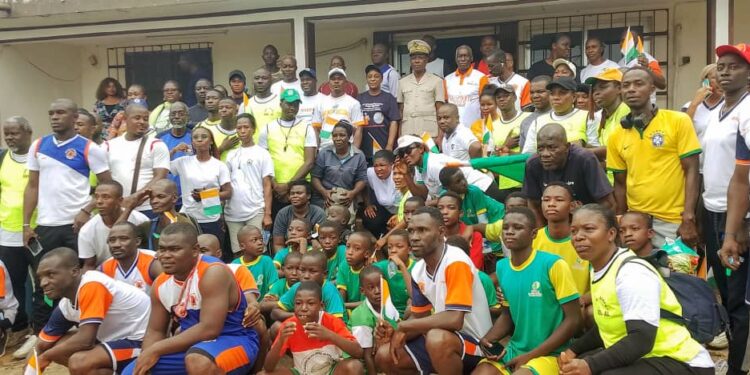 Alépé : Une marche sportive pour promouvoir la cohésion sociale