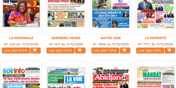 Côte d&rsquo;Ivoire /Analyse de la presse du mercredi 11 décembre : tendances politiques, enjeux sociaux, lectures opposées du pouvoir et de l’opposition…