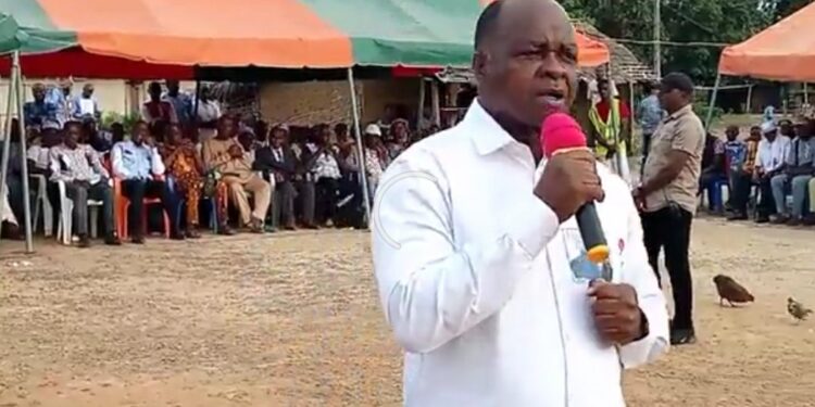 Toulepleu/ Hubert Oulaye aux populations : « Le président Gbagbo m&rsquo;a envoyé vous dire merci pour votre combat « 