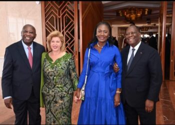 Laurent Gbagbo à la cérémonie de remise du prix Felix Houphouet Boigny à Yamoussokro