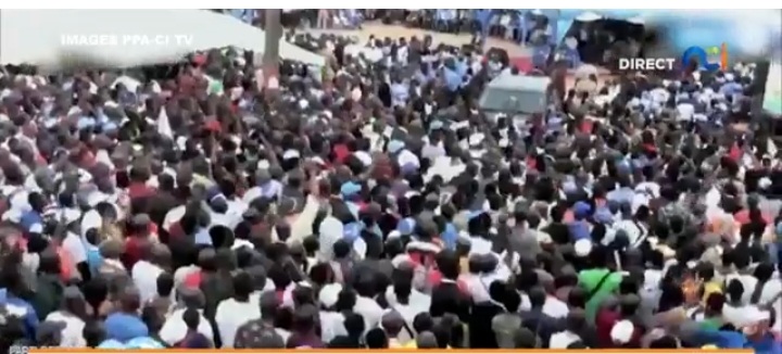 Bonoua:Accueil chaleureux pour Laurent Gbagbo