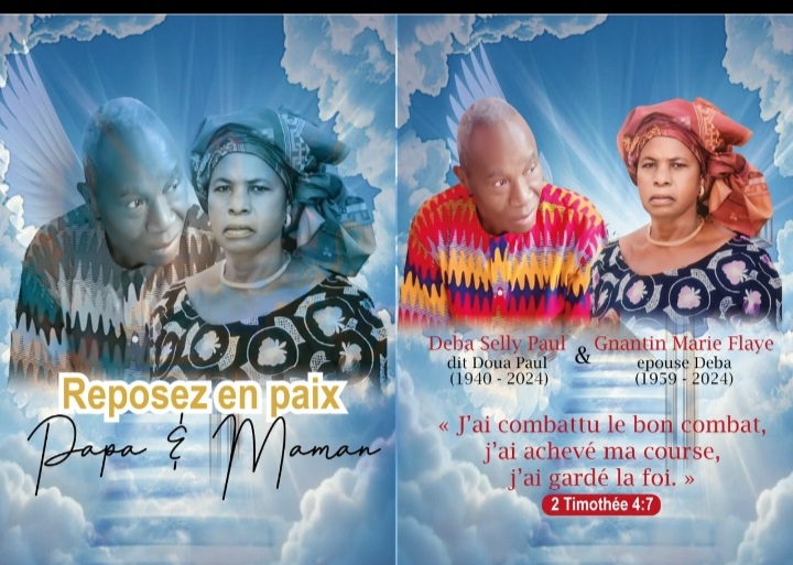 Les obsèques du couple DEBA SELLY débutent le 30 août 2024