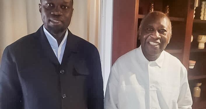 En visite à Abidjan :𝙊𝙪𝙨𝙢𝙖𝙣𝙚 𝙎𝙤𝙣𝙠𝙤 𝙘𝙝𝙚𝙯 𝙡𝙚 𝙋𝙧é𝙨𝙞𝙙𝙚𝙣𝙩 𝙇𝙖𝙪𝙧𝙚𝙣𝙩 𝙂𝙗𝙖𝙜𝙗𝙤