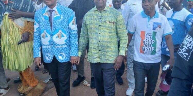 Marahoué: Pr Hubert Oulaye en mission de sensibilisation aux parrainages pour Laurent Gbagbo dans la Marahoué